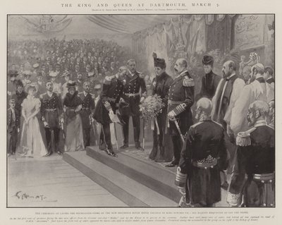 Il re e la regina a Dartmouth, 7 marzo da G.S. Amato